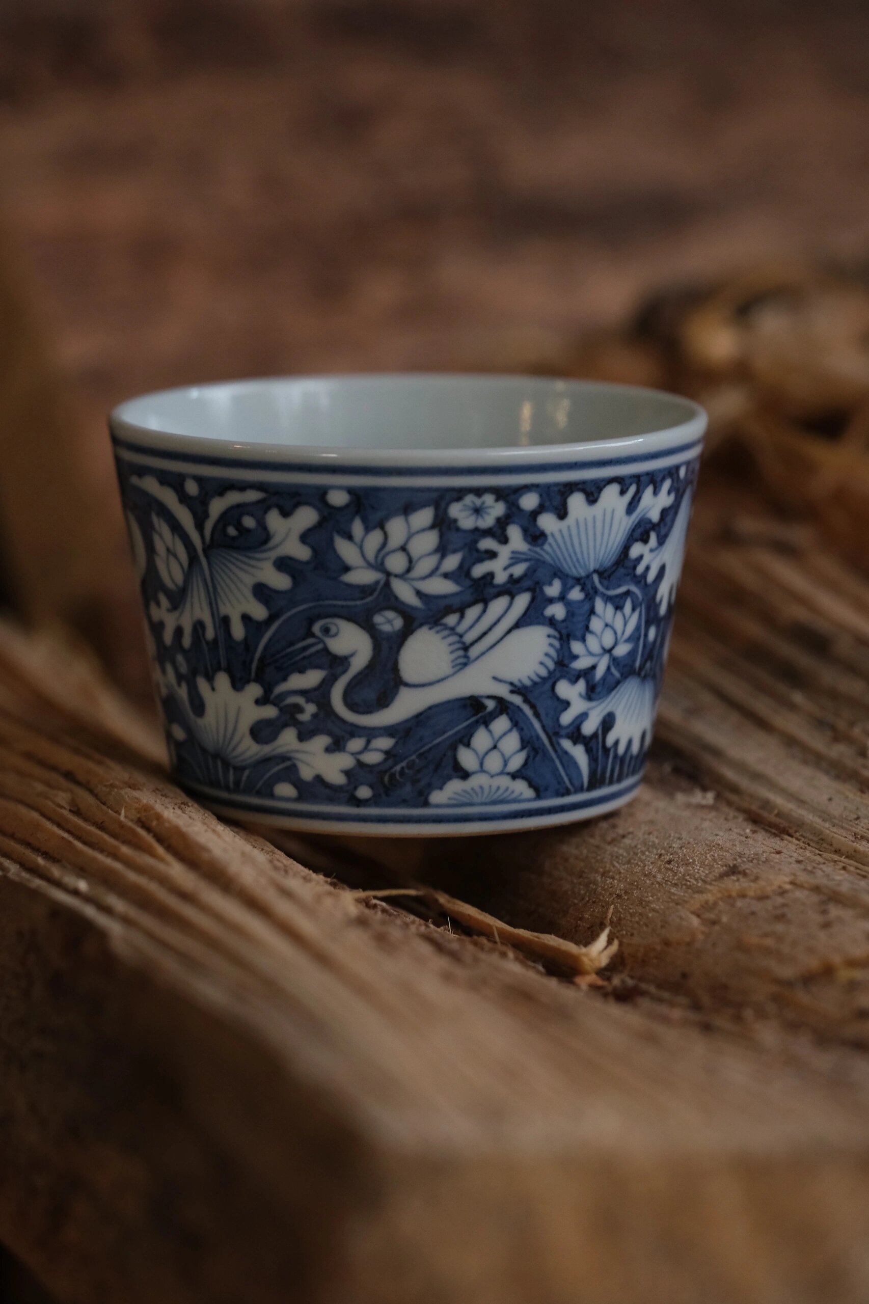 搏泥幻化|一鹭莲升直口杯