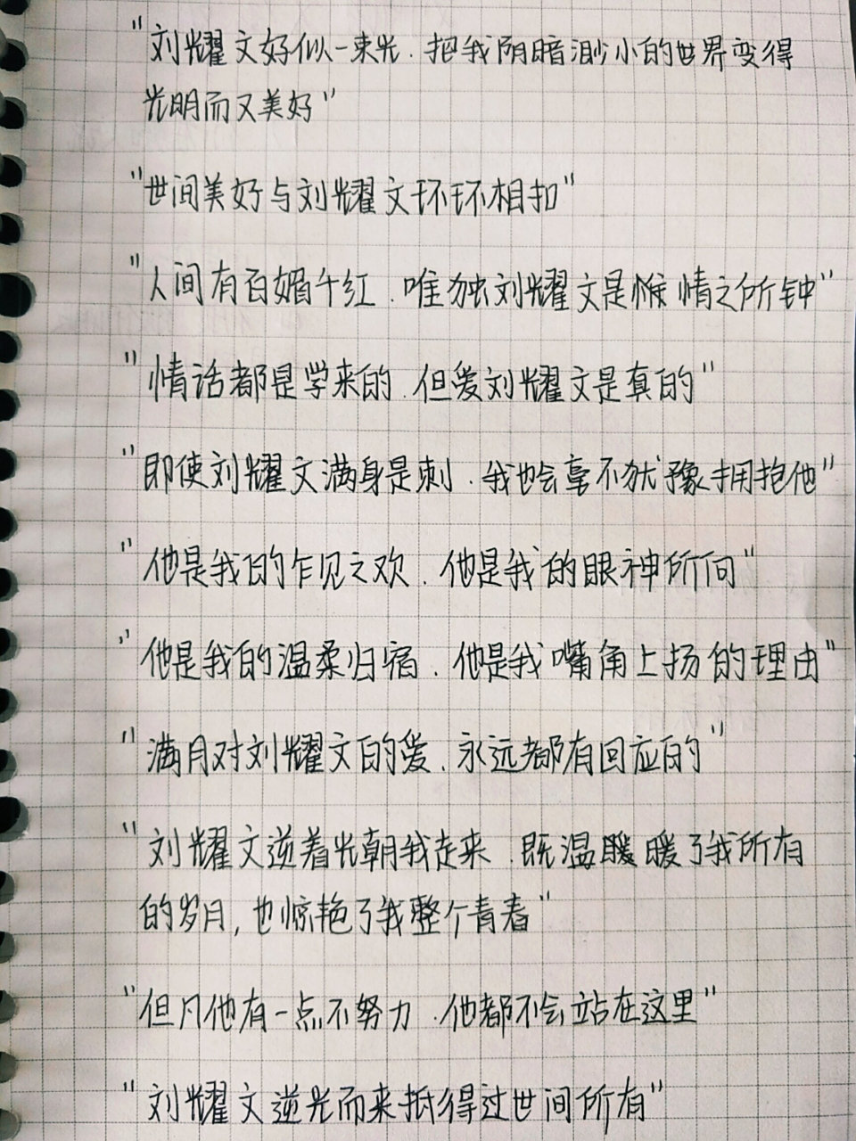 刘耀文文案|语录| 我陪你俯瞰大地,看遍爱和失去 ——刘耀文