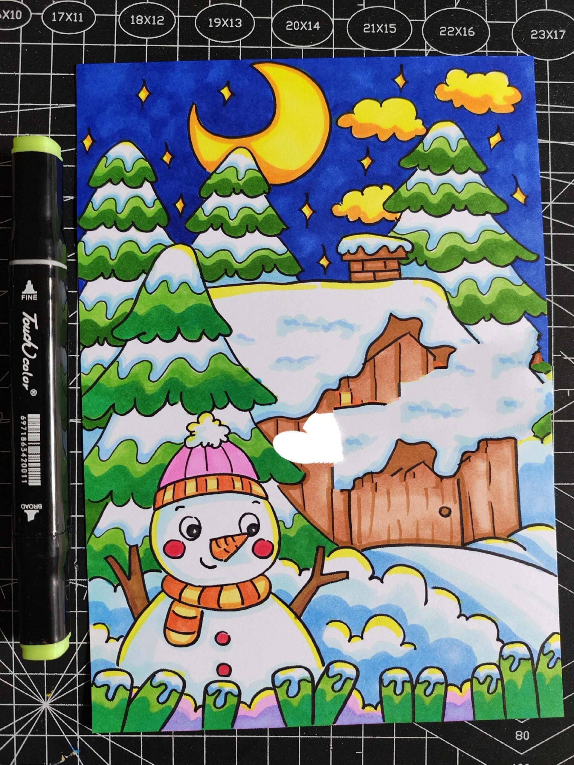 冬天主题画/万能背景图