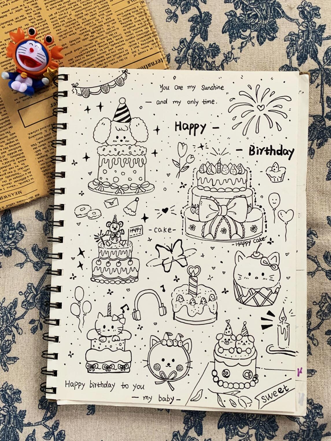 是谁快生日啦🎂//蛋糕手绘附细节图