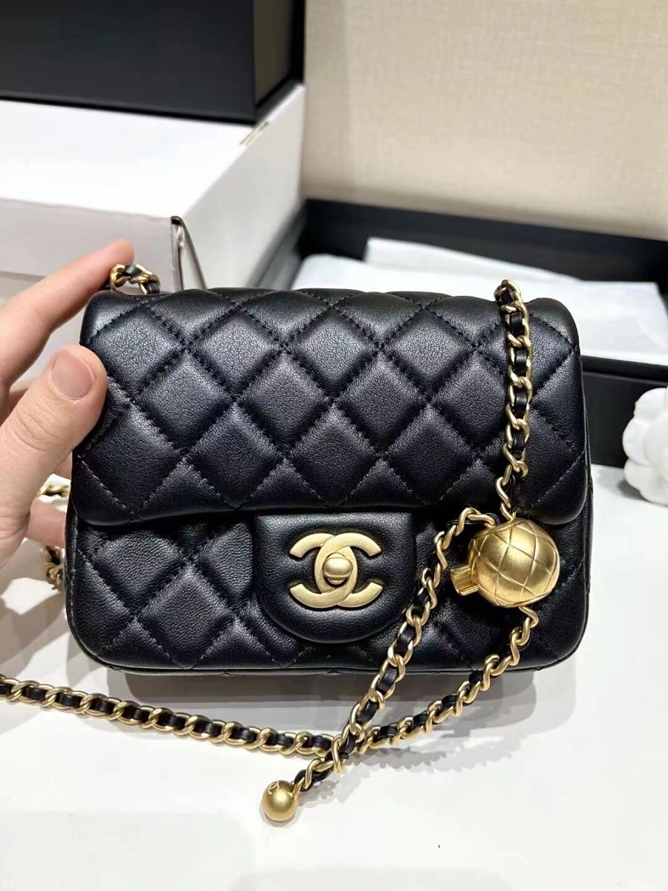 方胖子小金球香奈儿 升级版带芯片～ 3235【小金球方胖子】 最有