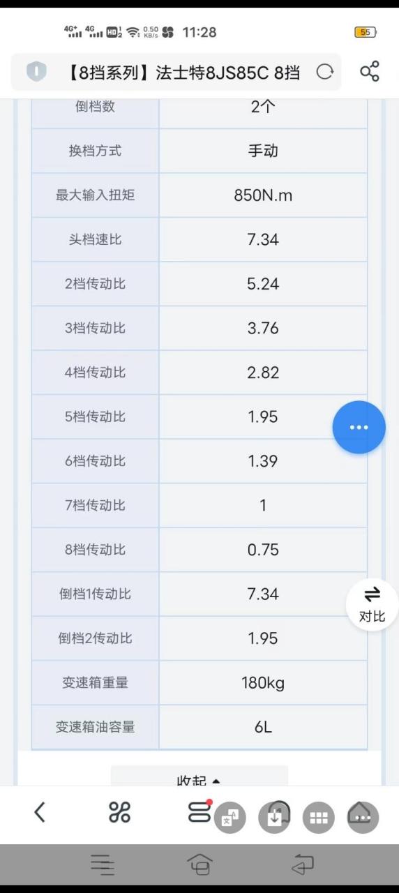 法士特16档速比参数图图片