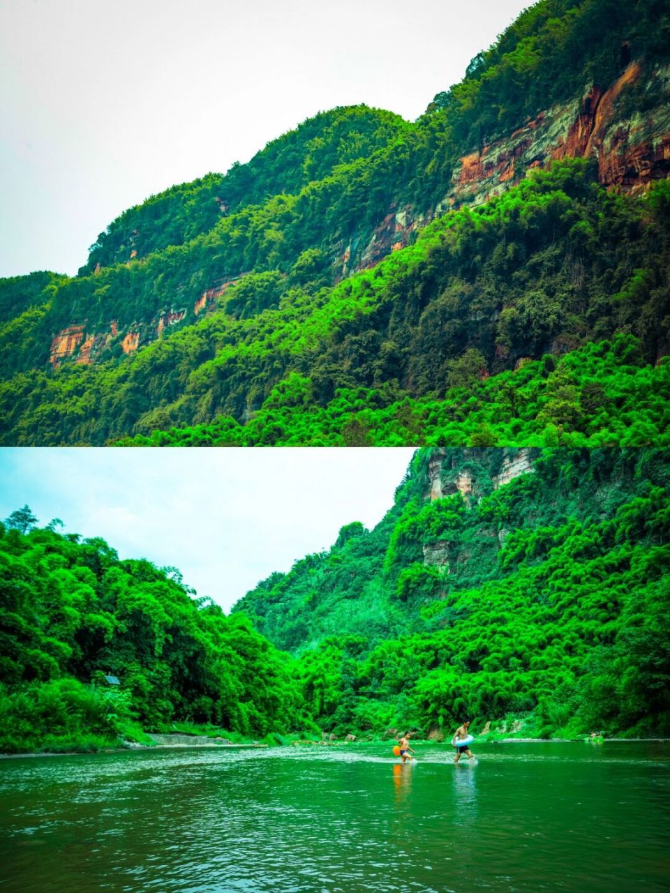 97父爱童真,沐川竹海,父女皮划艇之旅.