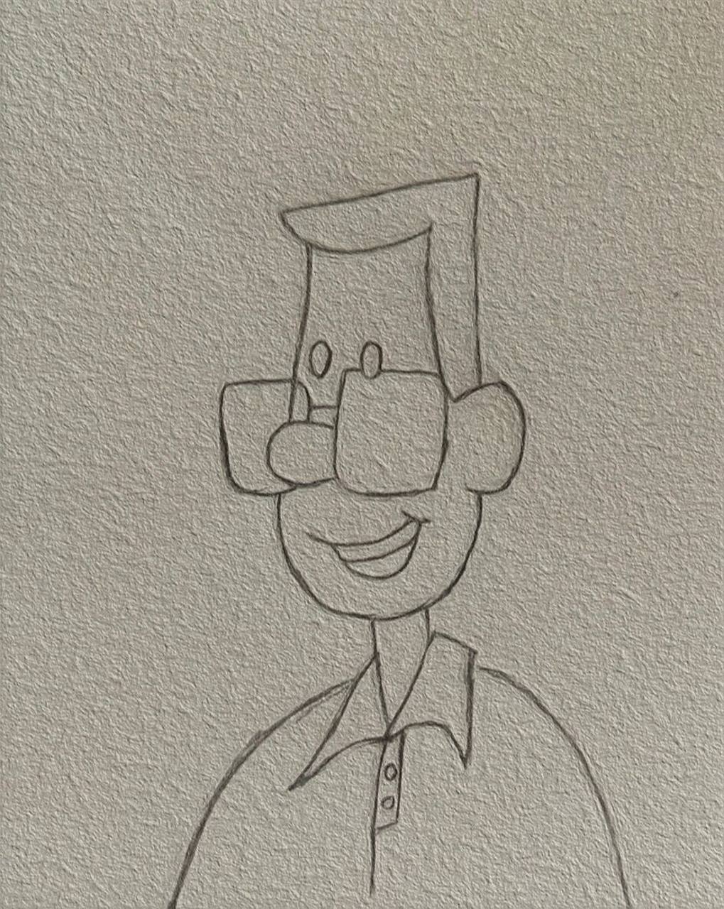 简笔画|小头爸爸(附步骤) 致敬经典 小时候的回忆7815 《大头儿子