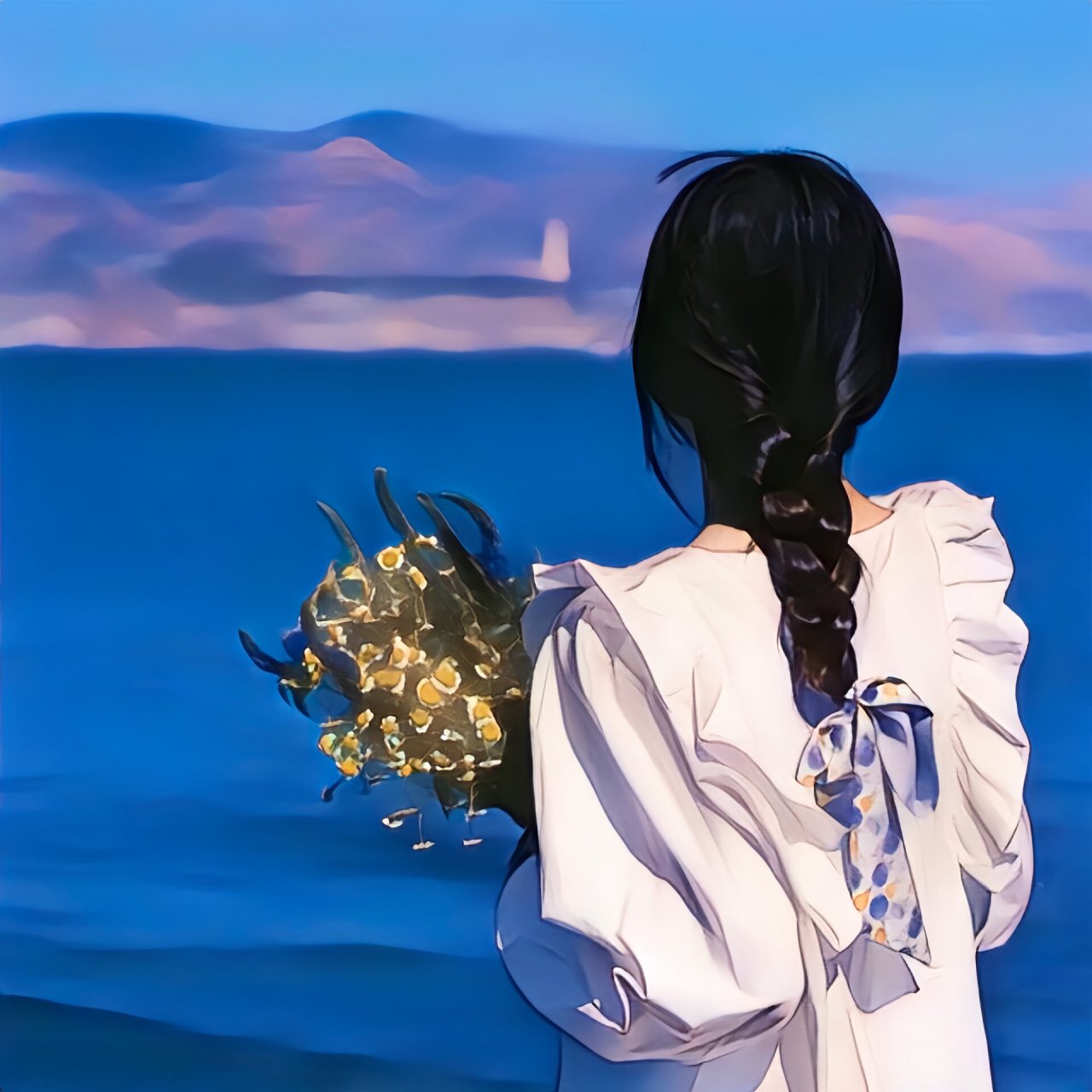 不露脸系列漫画女生头像