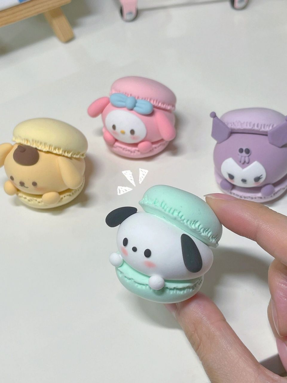 超轻粘土|今天是马卡龙三丽鸥06 一群三丽鸥小萌物 粉粉嫩嫩的真的