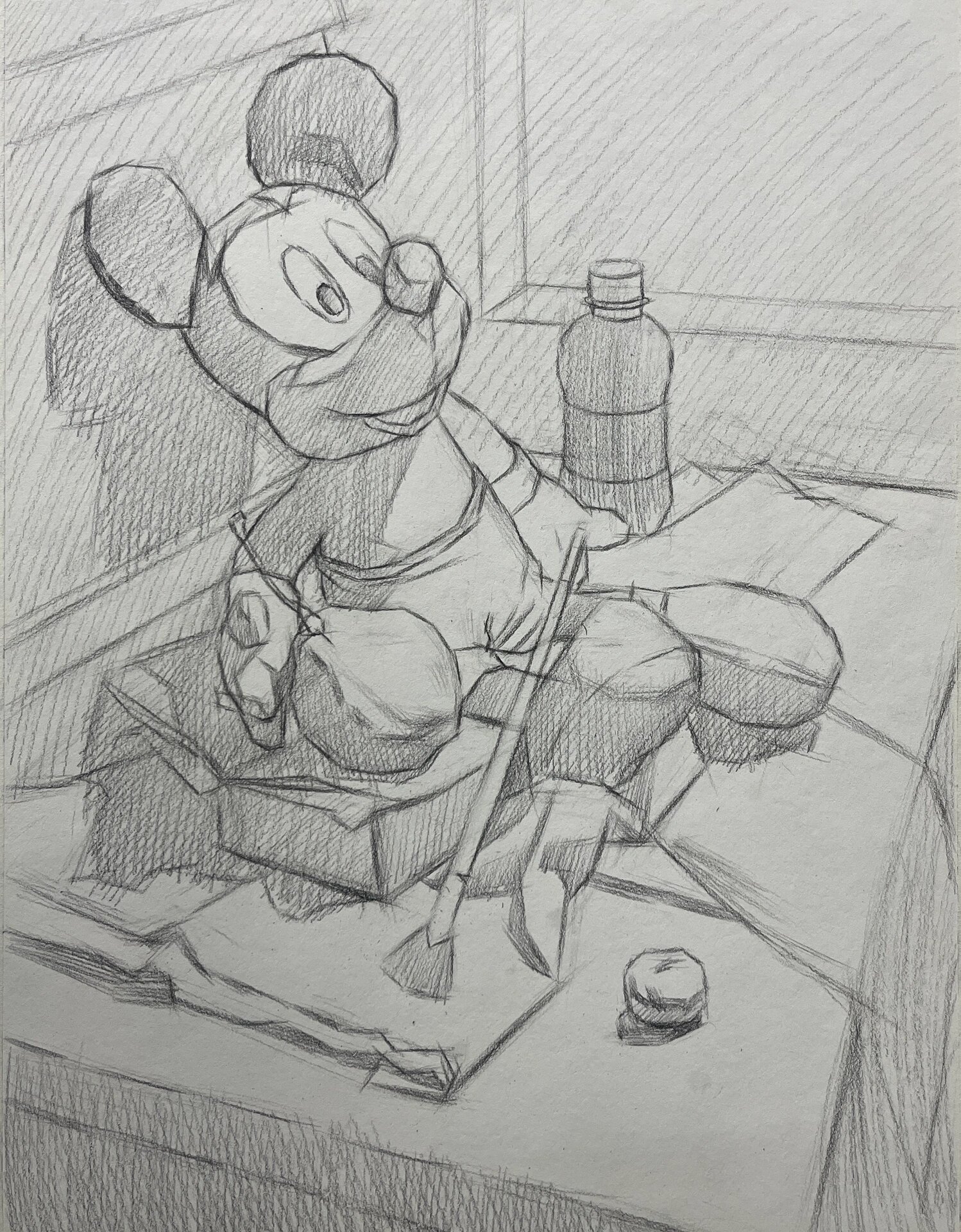 "米老鼠"素描步骤