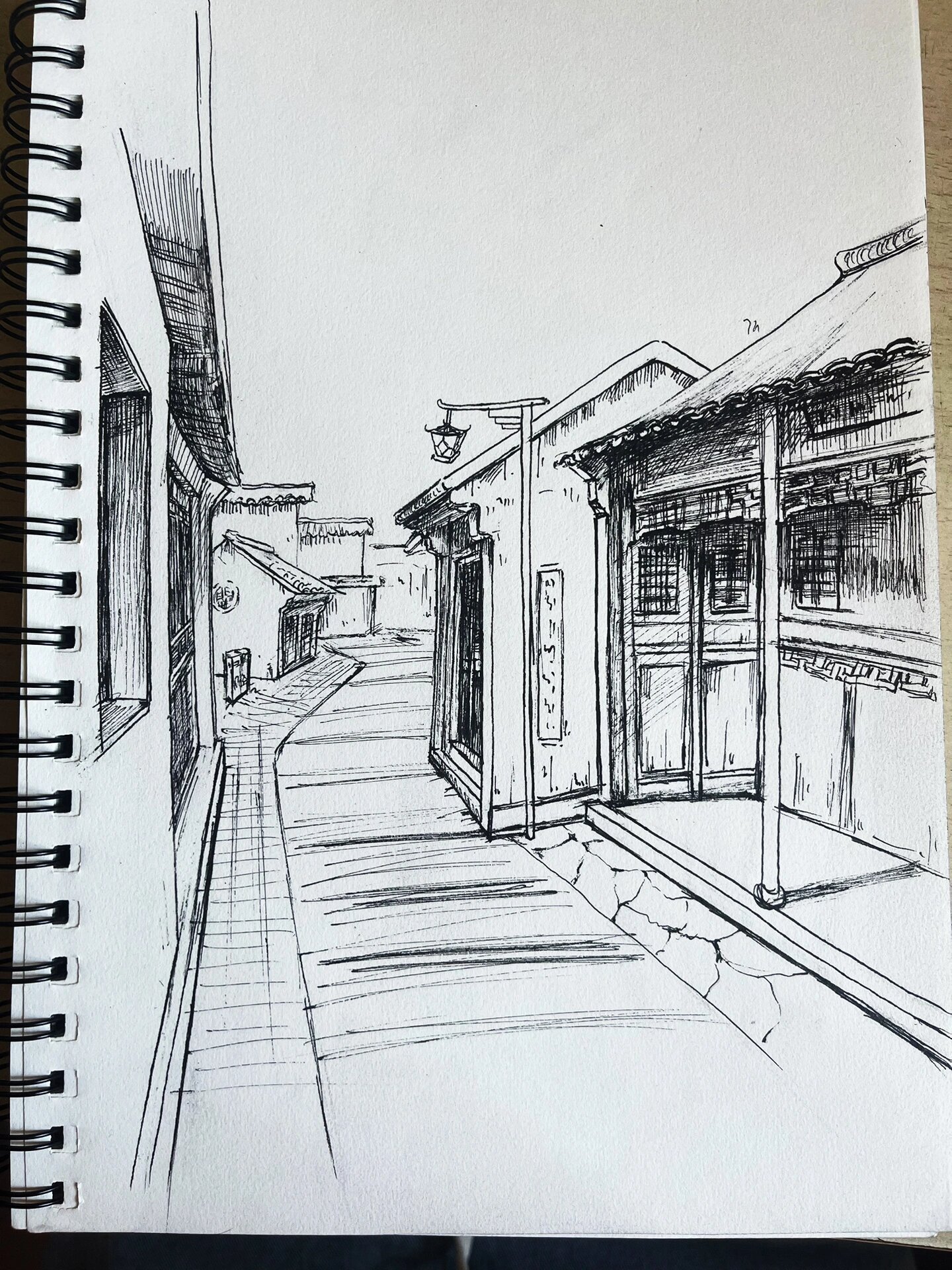 寒山寺写生