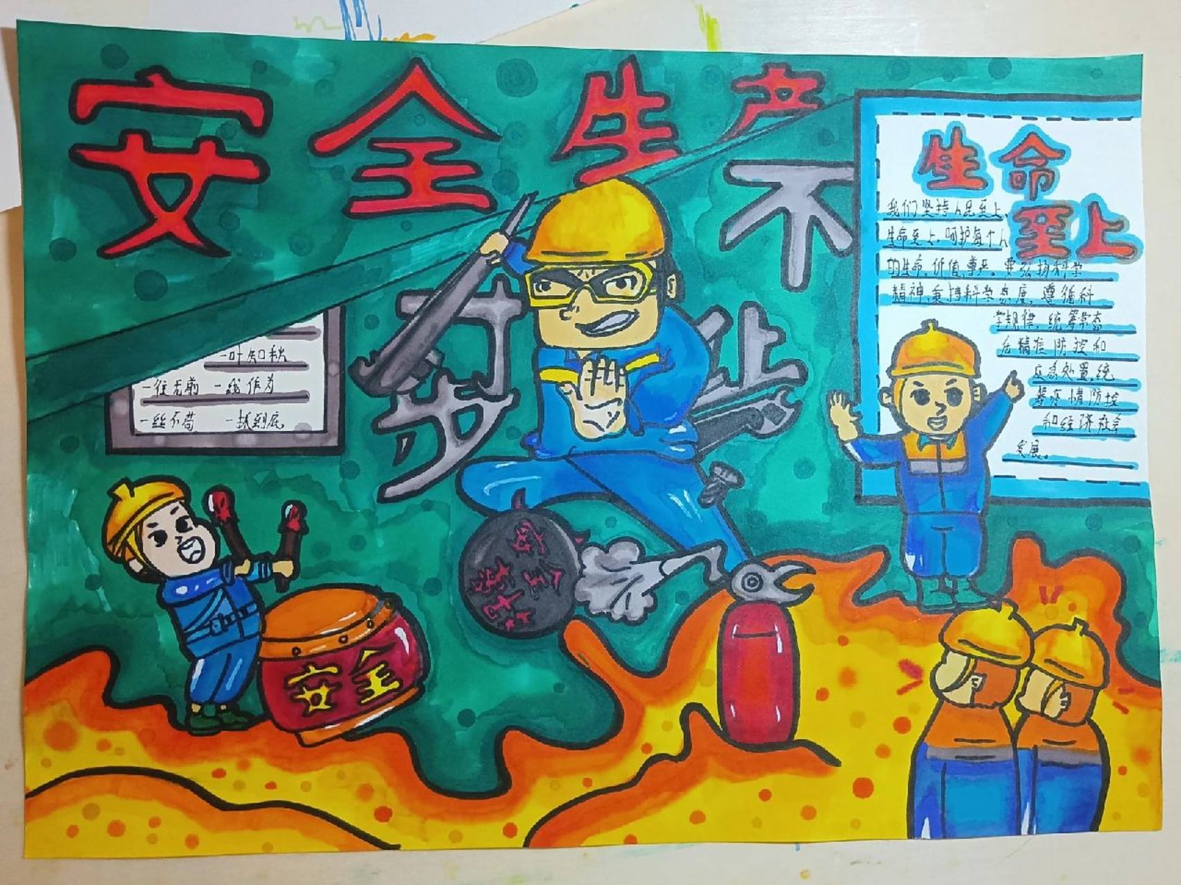 安全生产专题手抄报来了!