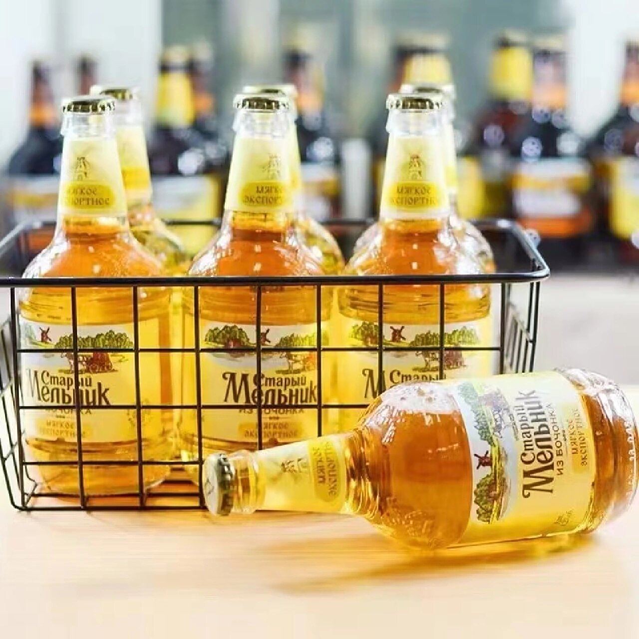 9396俄罗斯老米勒淡爽啤酒91,酒精度4.2%vol 原麦汁浓度 10.