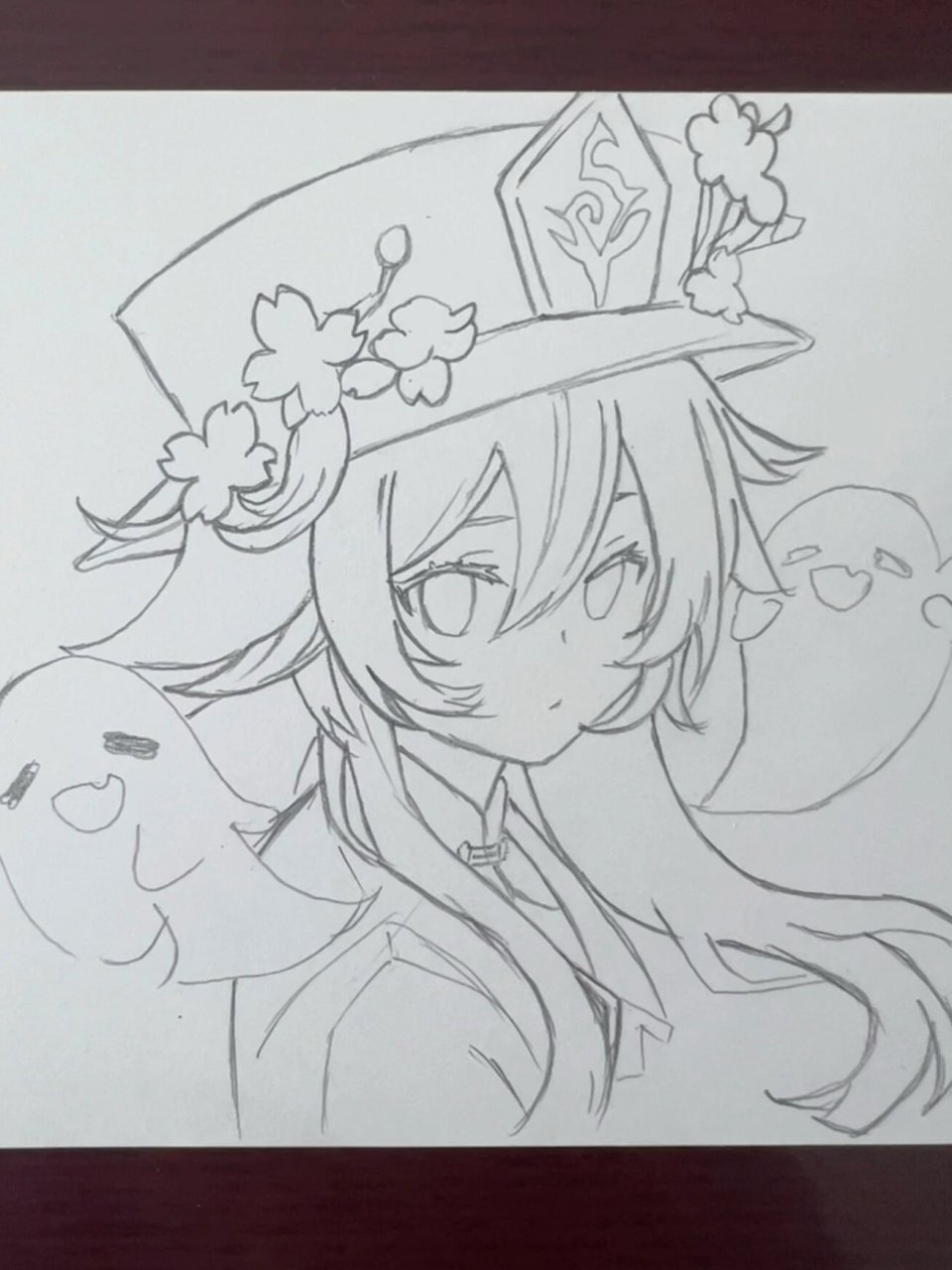 胡桃手绘,可可爱爱 原神手绘 胡桃手绘 终于完成啦,经过别人指点修改