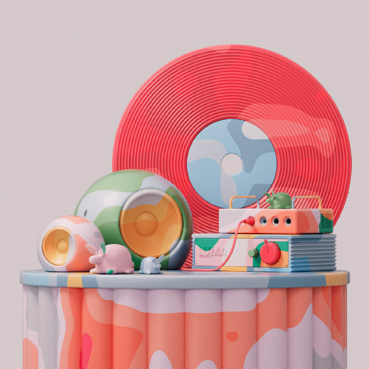 c4d作品 大神设计 审美无敌系列!