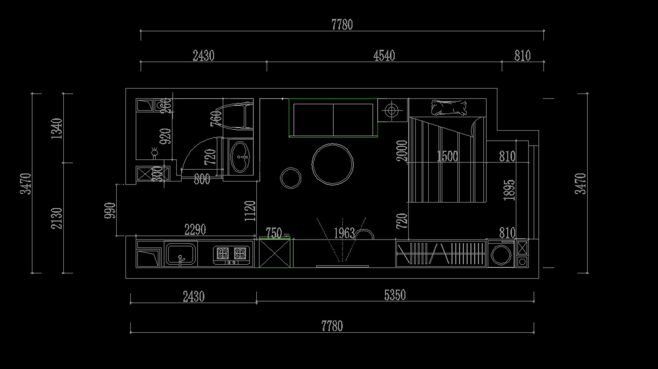 欢迎宝子的到来,图纸双手奉上,我的小公寓形状属于窄长的,净层高只有