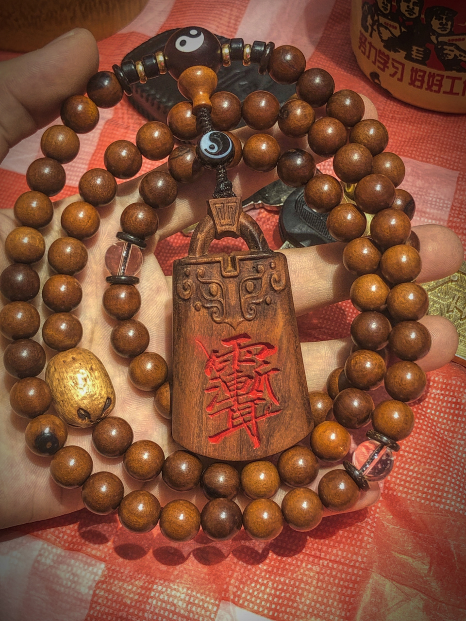 来看一组我设计的道流珠,也就道家的念珠.