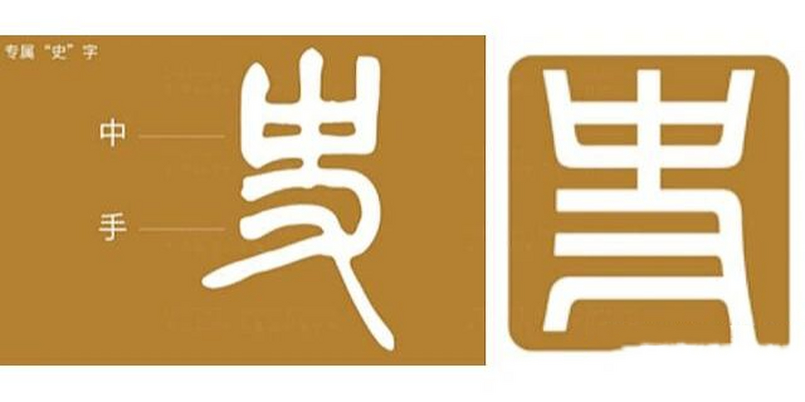 每日一个冷知识,中国历史研究院上面的是啥 这个是篆体字的"史"字 的
