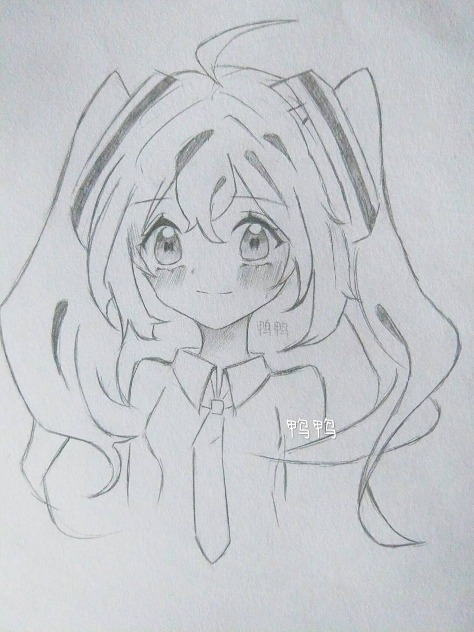 初音未来(过程图) 浅画了一下