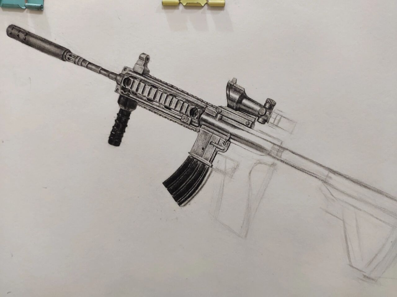 m416简单画法图片