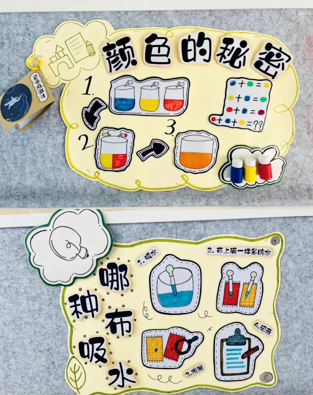 幼儿园科学区墙面布置