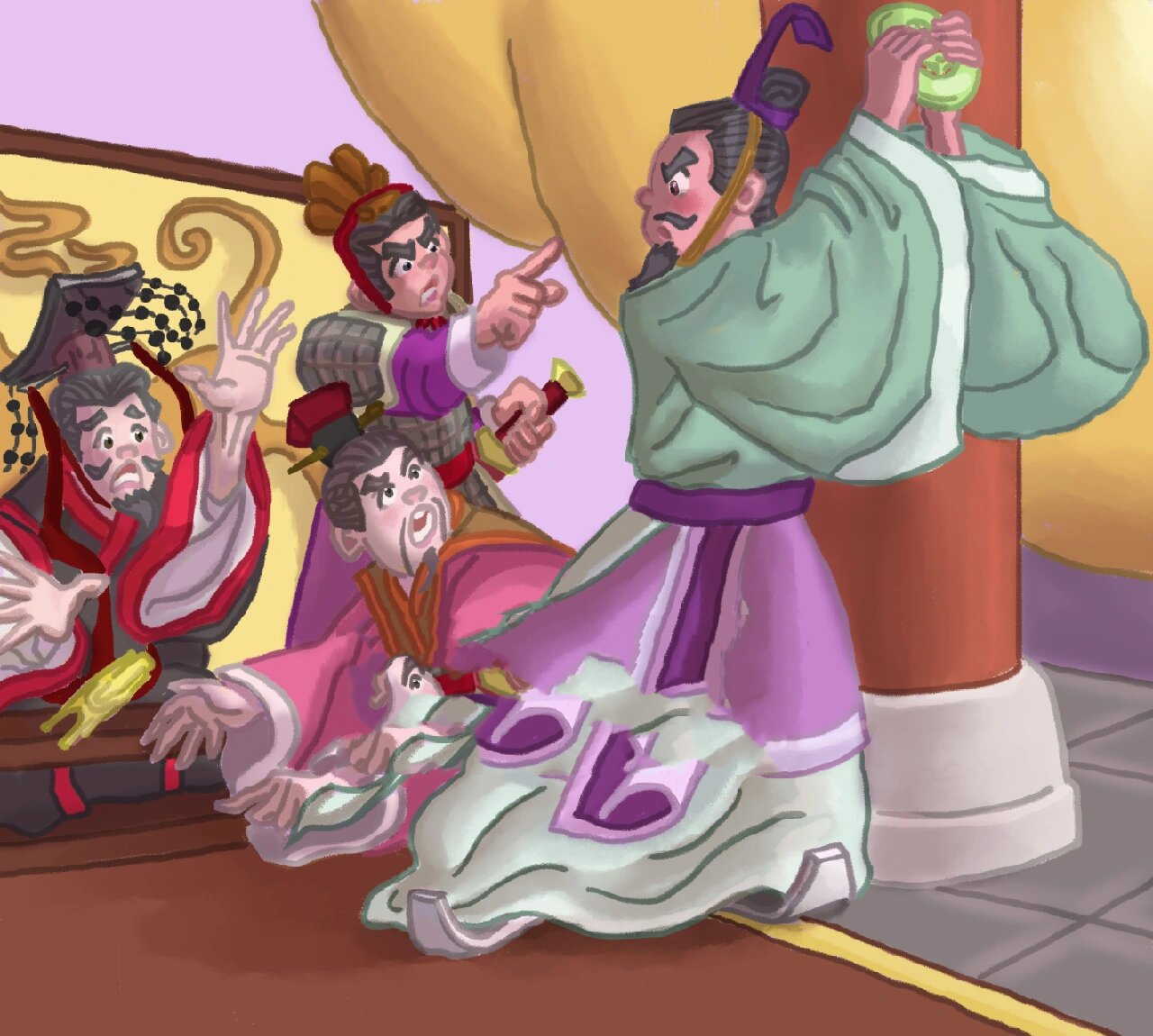 儿童插画【完璧归赵】完成