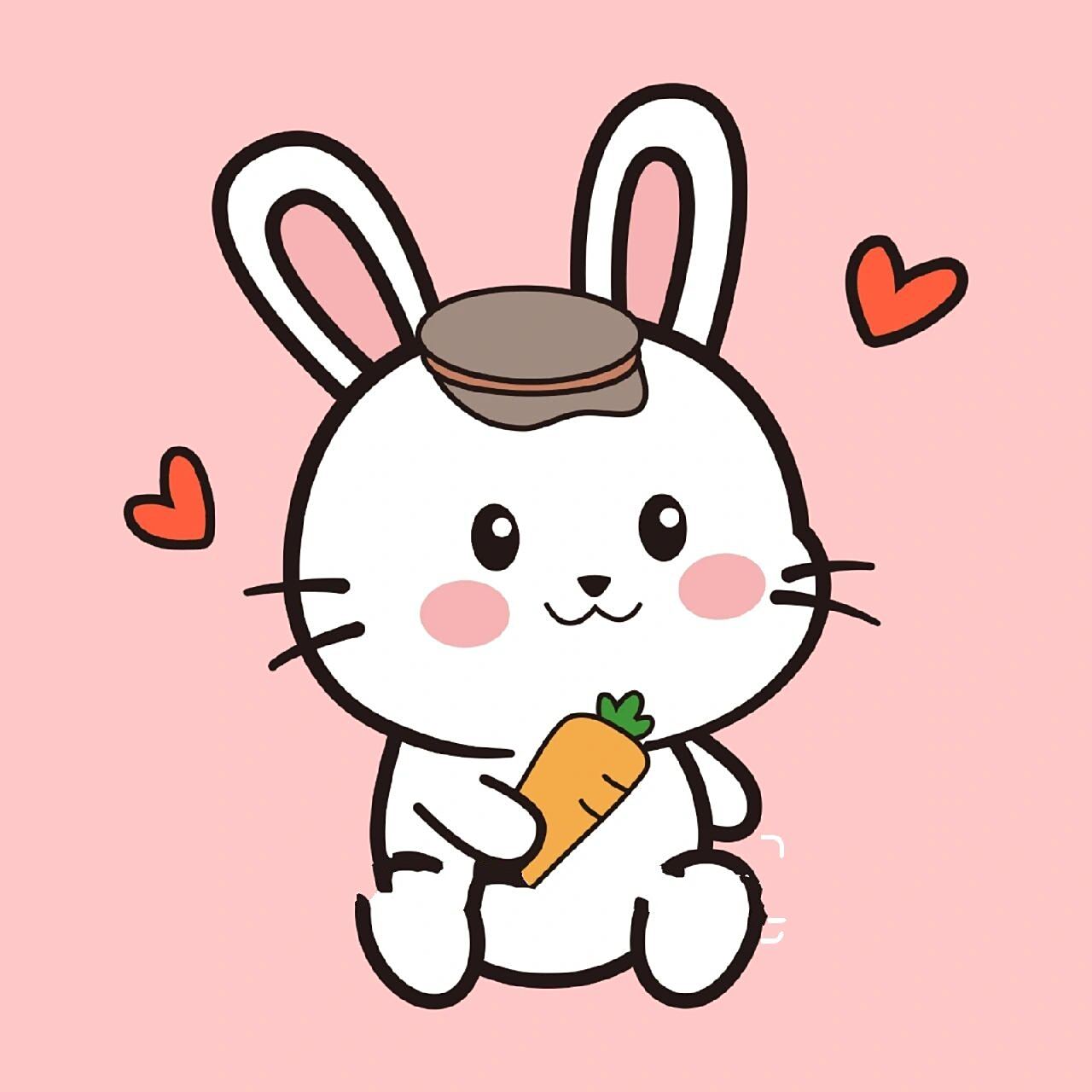 小白兔头像分享 生肖兔子 卡通兔子 苗小仙原创设计 已有版权 商用