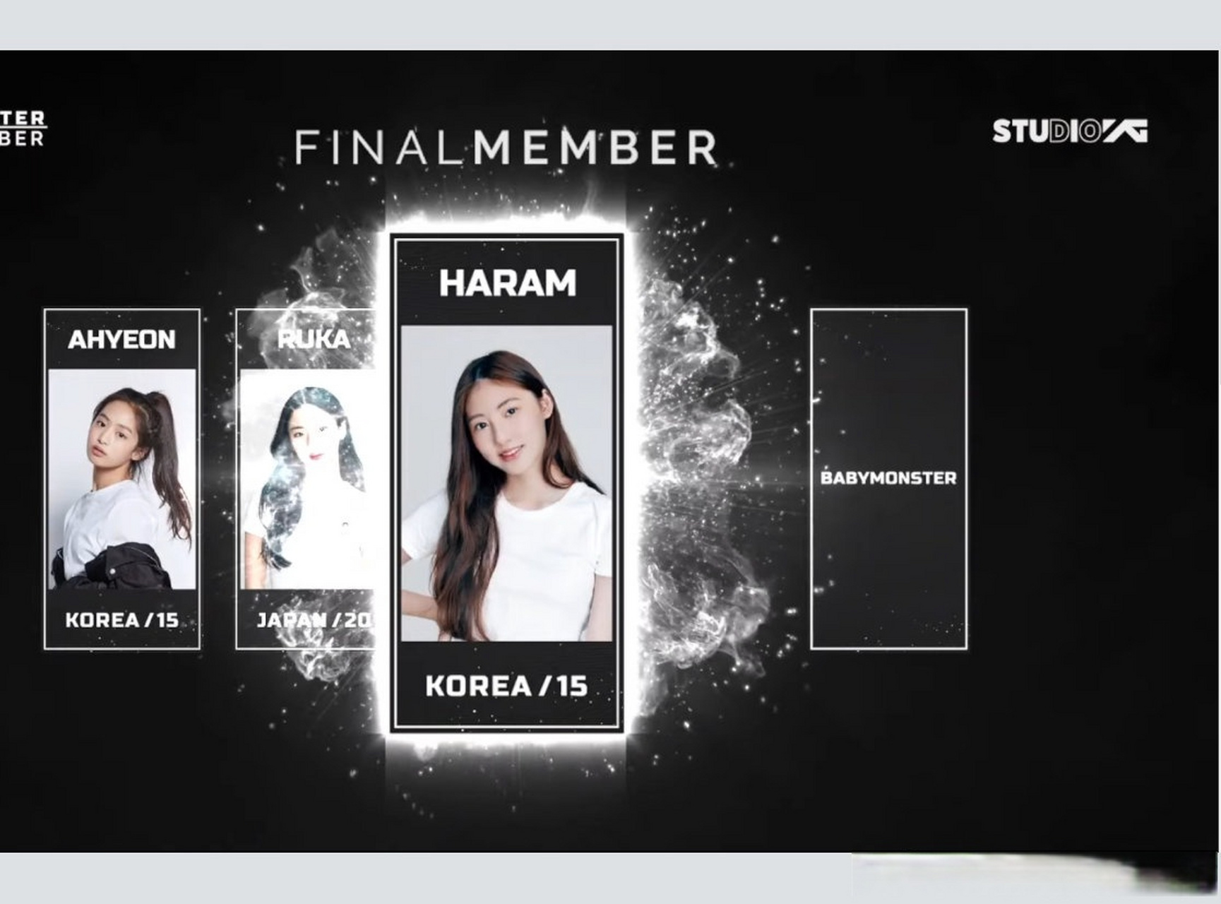 230511官方更新  babymonster出道名单 第四位:haram  #babymonster新