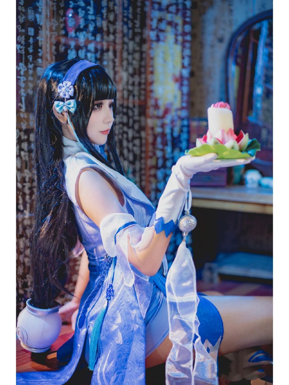 西施 幻纱之灵cos | 王者荣耀 "少女怎么会拒绝闪闪发光的宝藏呢"