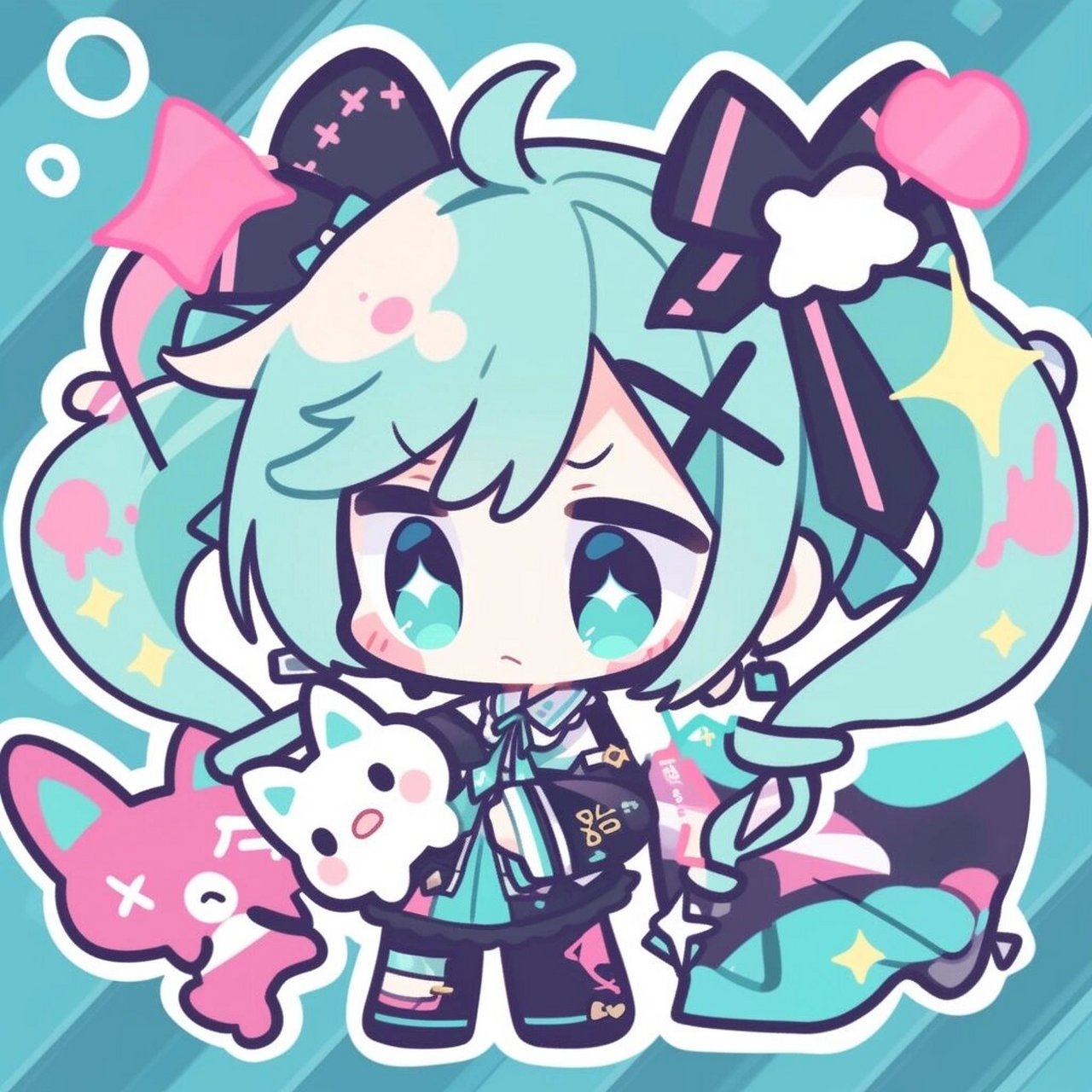 q版初音简单图片