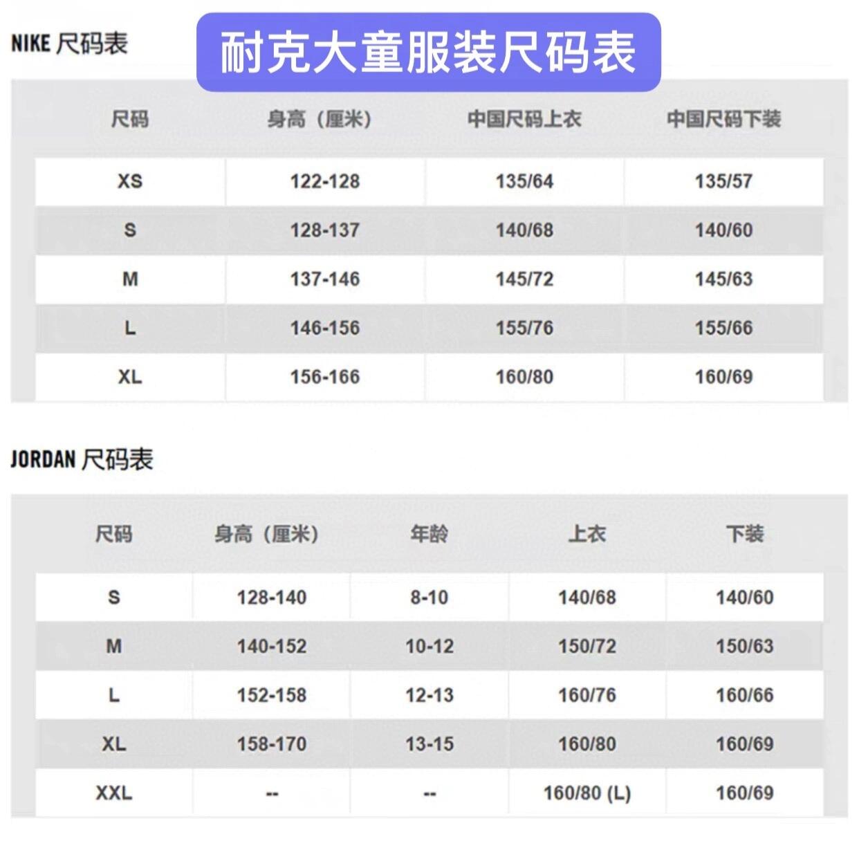 nike尺码表男鞋图片