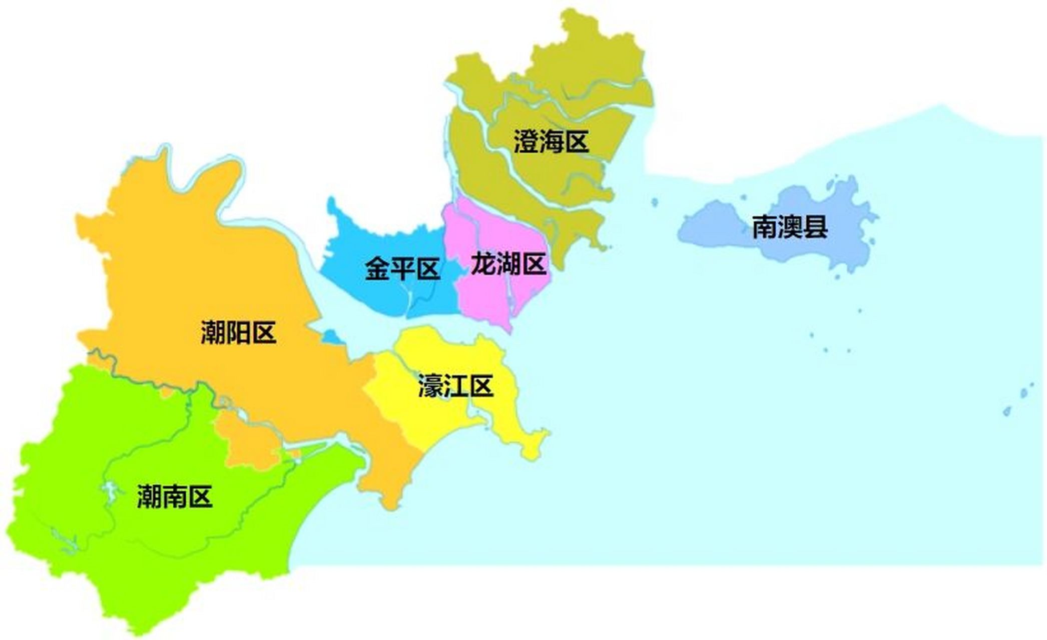 潮汕地区行政区划 潮州市,广东省辖地级市,总面积为3146平方公里,常住
