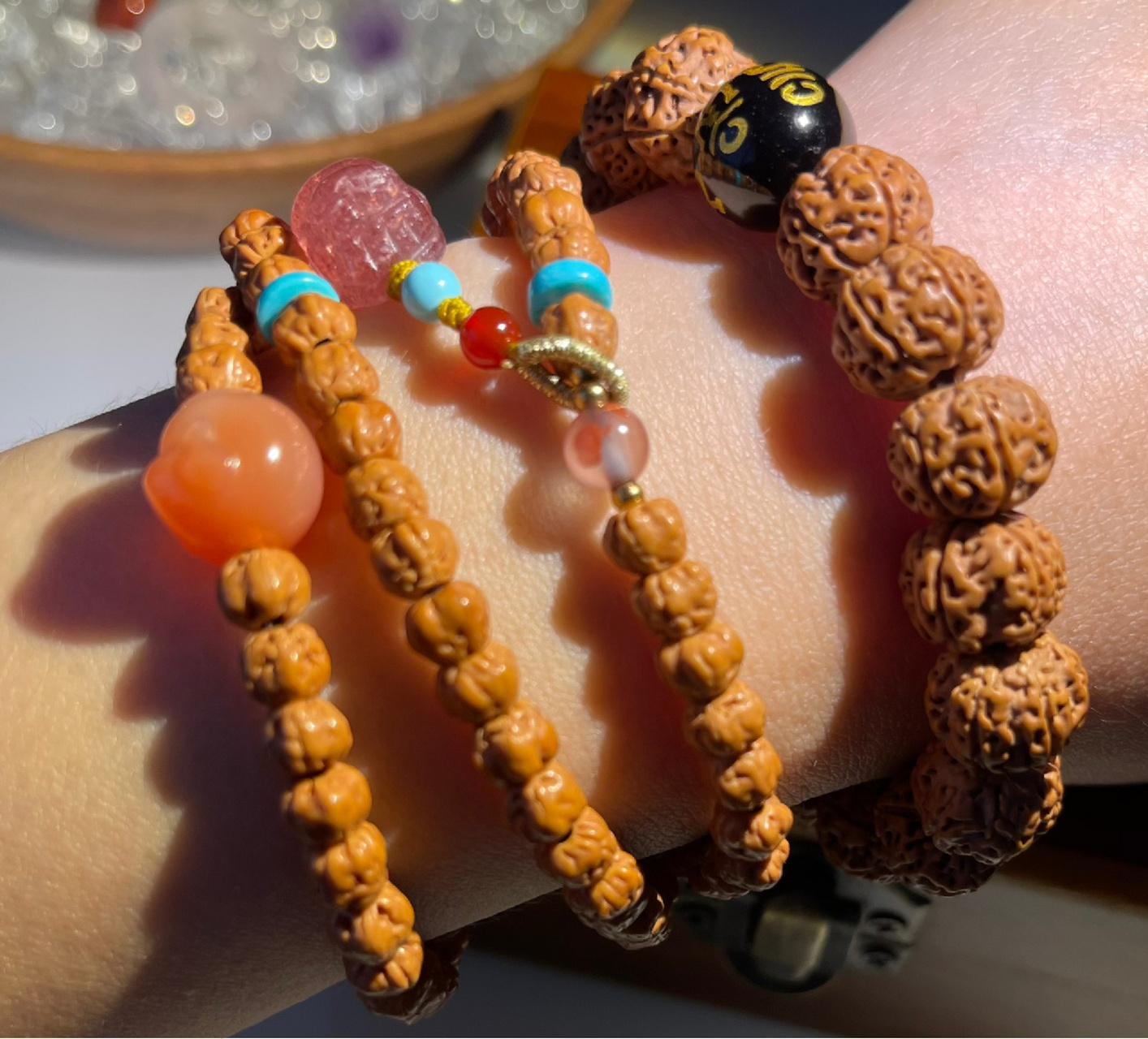 藏式佛手小金刚,我亲眼见证了它每天的变化 藏式佛手小金刚盘玩上色真