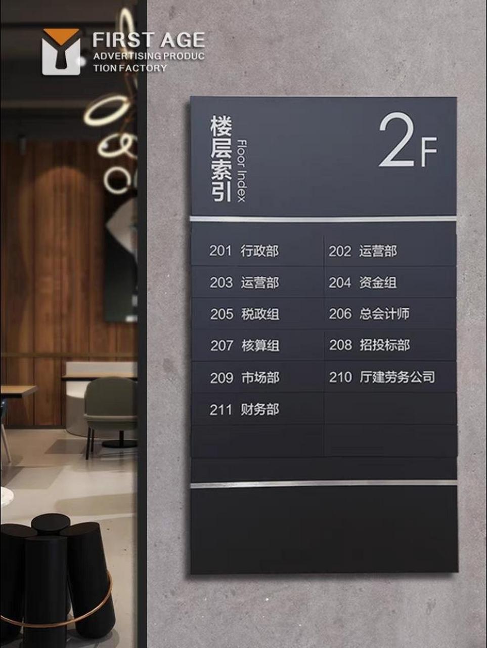 新款楼层索引牌可更换酒店公司科室牌指引牌写字楼导向牌水牌定制