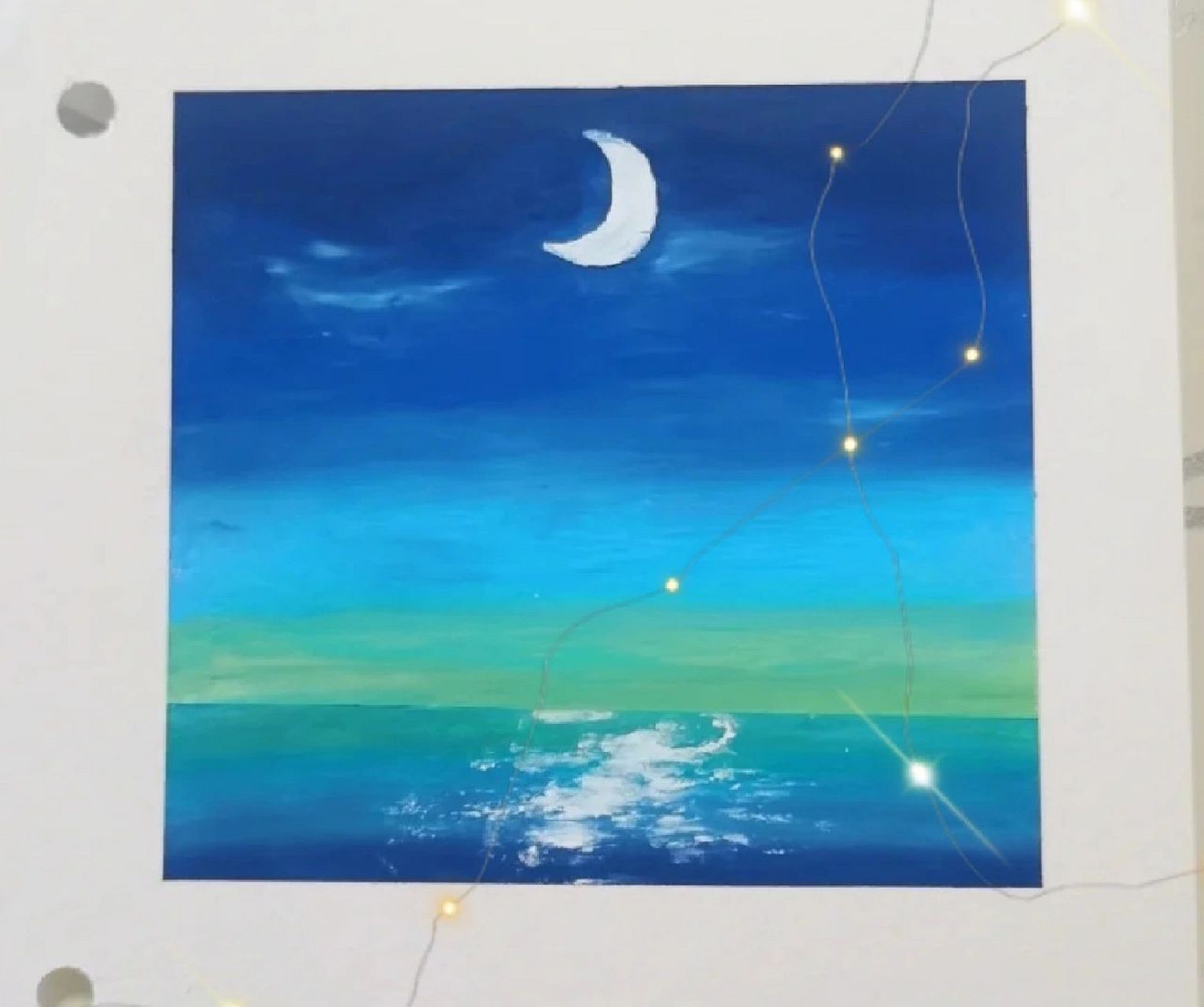 蜡笔画星空 今天发布一下蜡笔画星空吧969696
