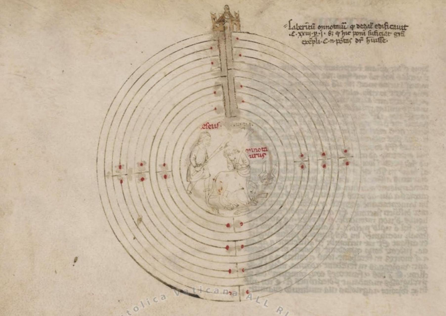 约1320年-现存的最古老的带有近代元素的圆形世界地图.