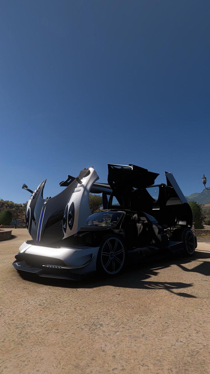 帕加尼 huayra bc 极限竞速地平线5 汽车摄影 内燃机的魅力 steam游戏