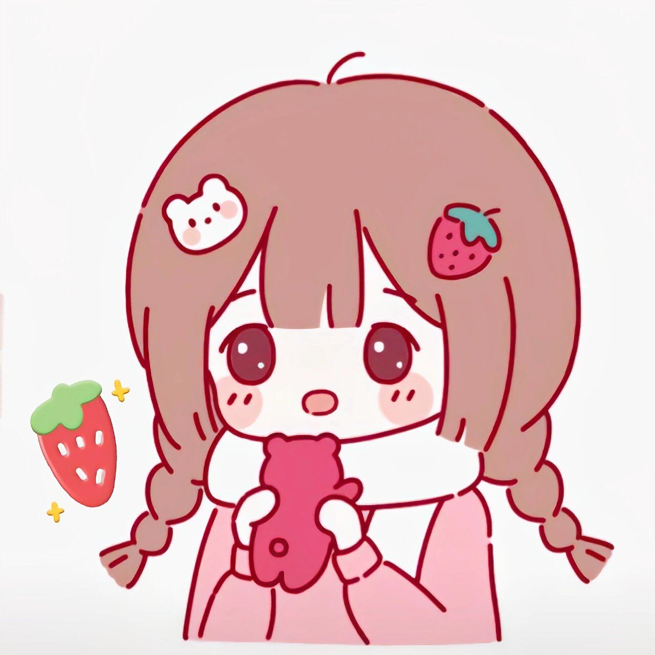 可爱小女孩头像4 这次是草莓风的哟