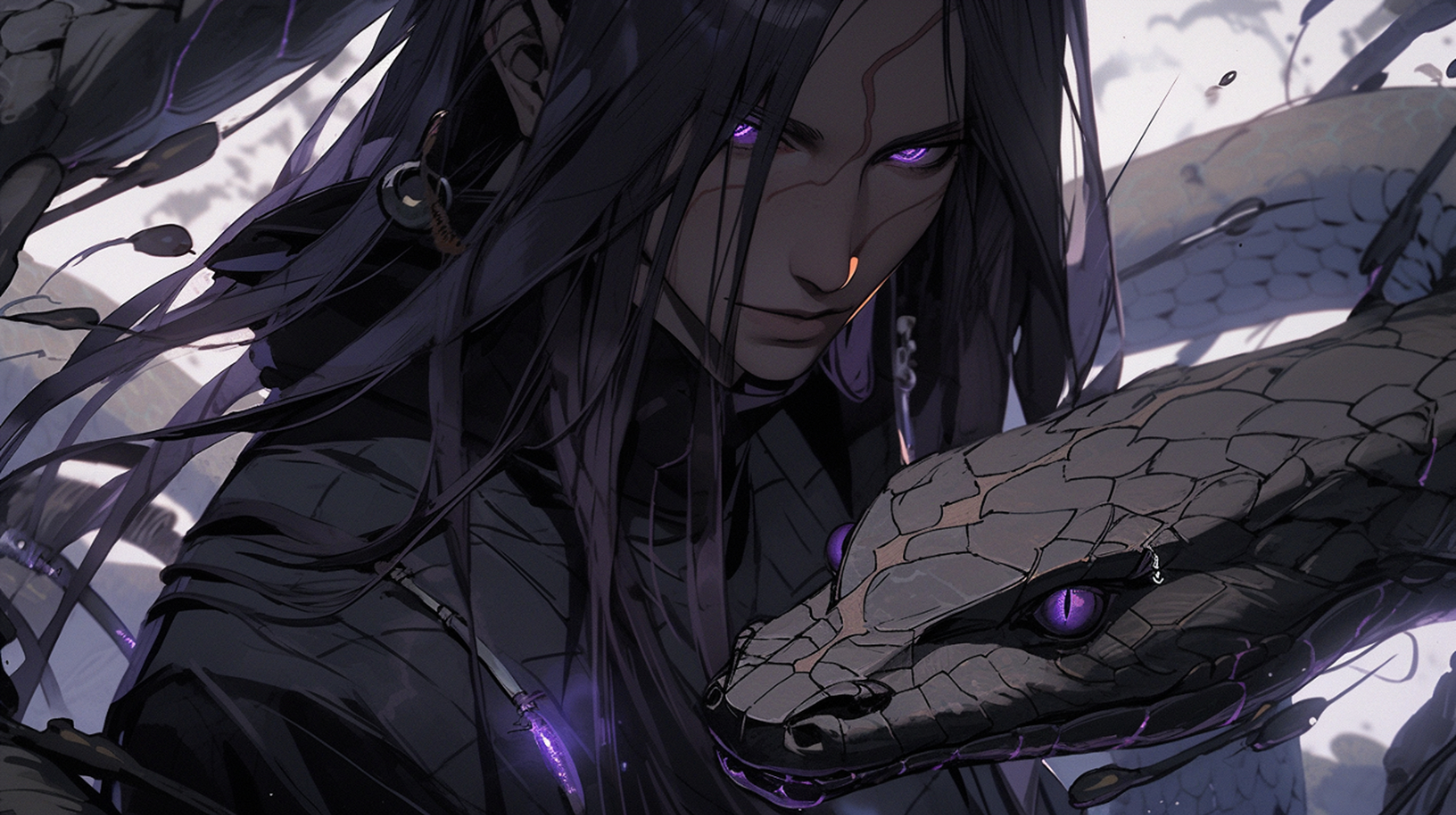 蛇眼的魅力:大蛇丸精美壁纸合集 蛇眼的神秘感受禁术散发的力量.