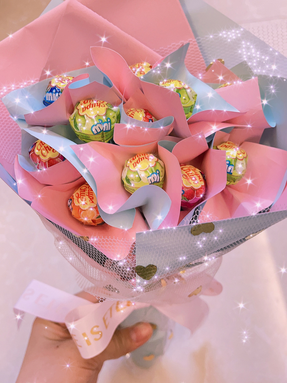 送你一朵小红花 用荷兰mini棒棒糖轻轻松松制作棒棒糖花束9798 第