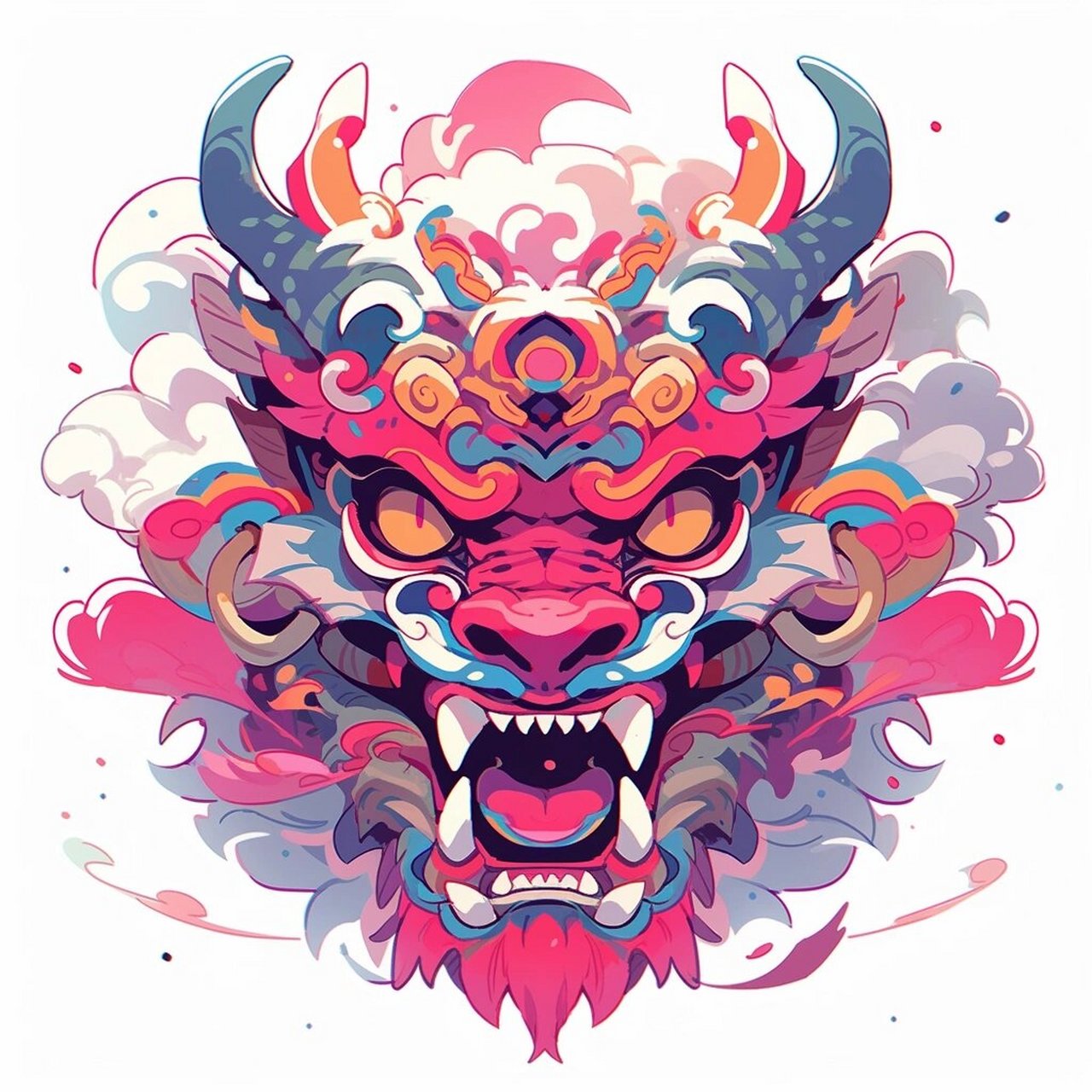 每日制作一款新头像--麒麟头像 这款是今天的麒麟系列的终章,算是各种