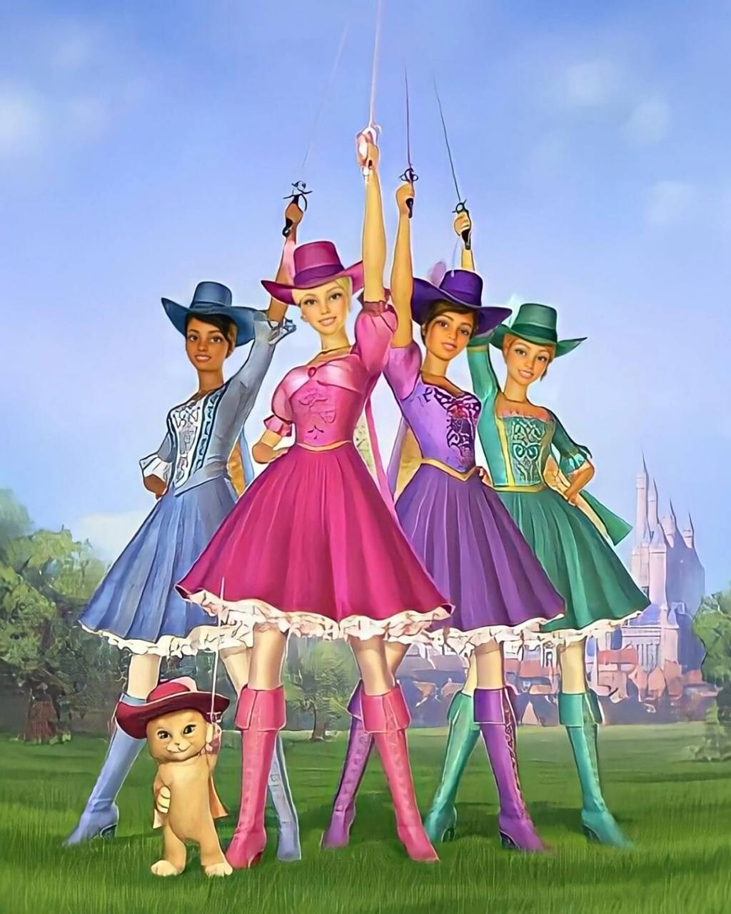 芭比公主之三剑客壁纸 7015one for all, all for one7015