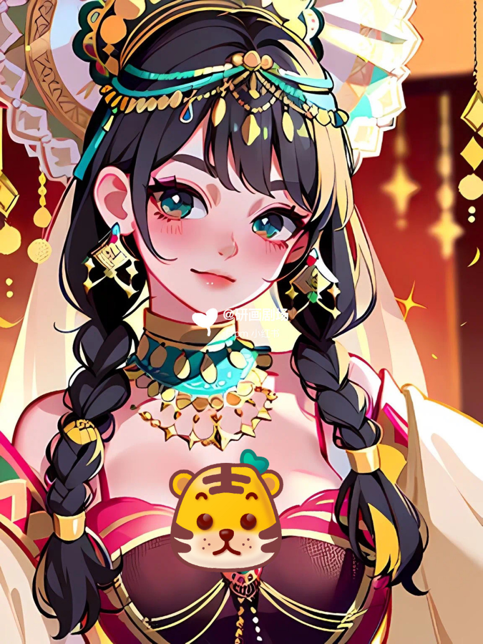 绘画素材 | 民族风少女