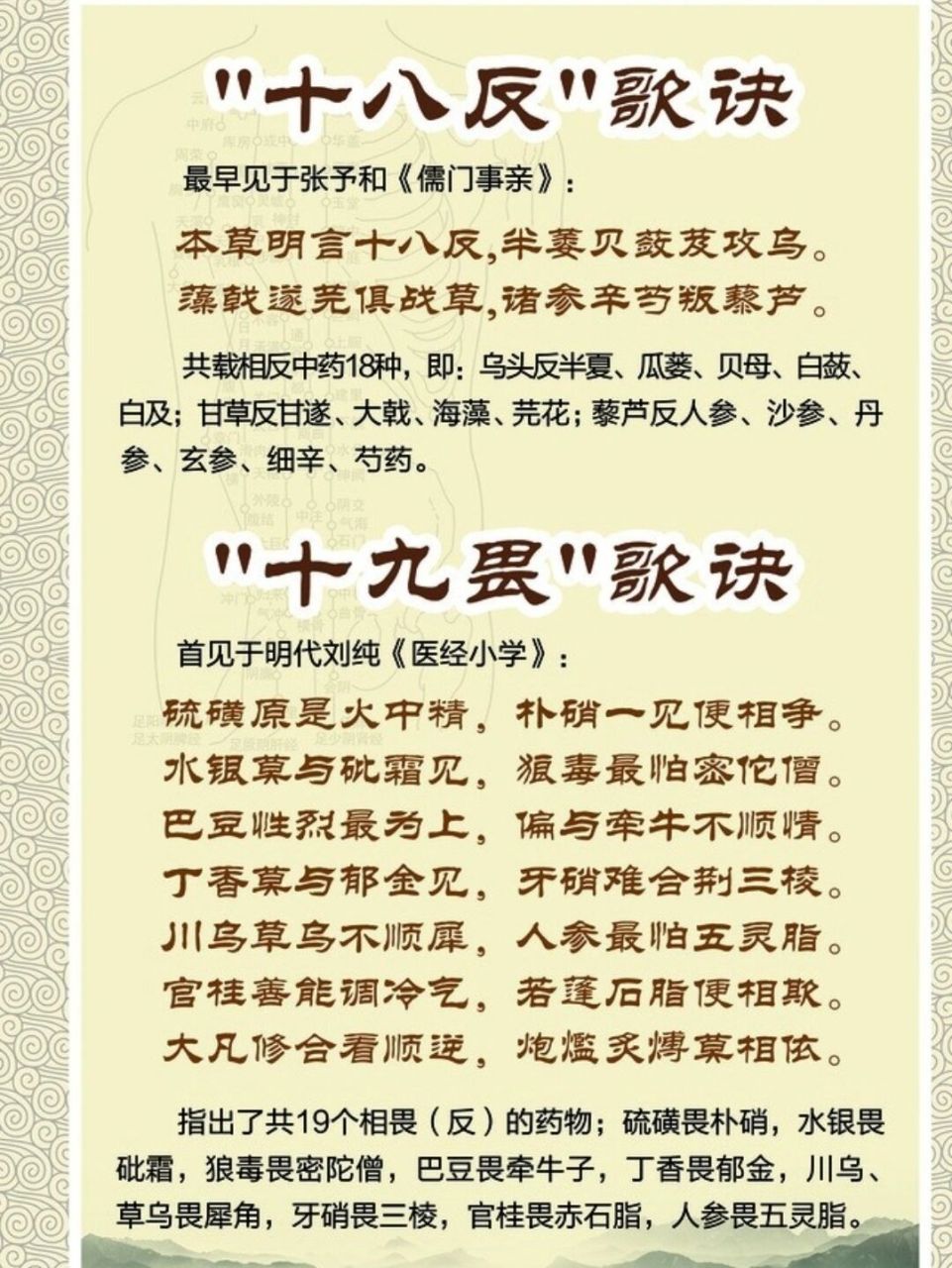 十八反十九畏