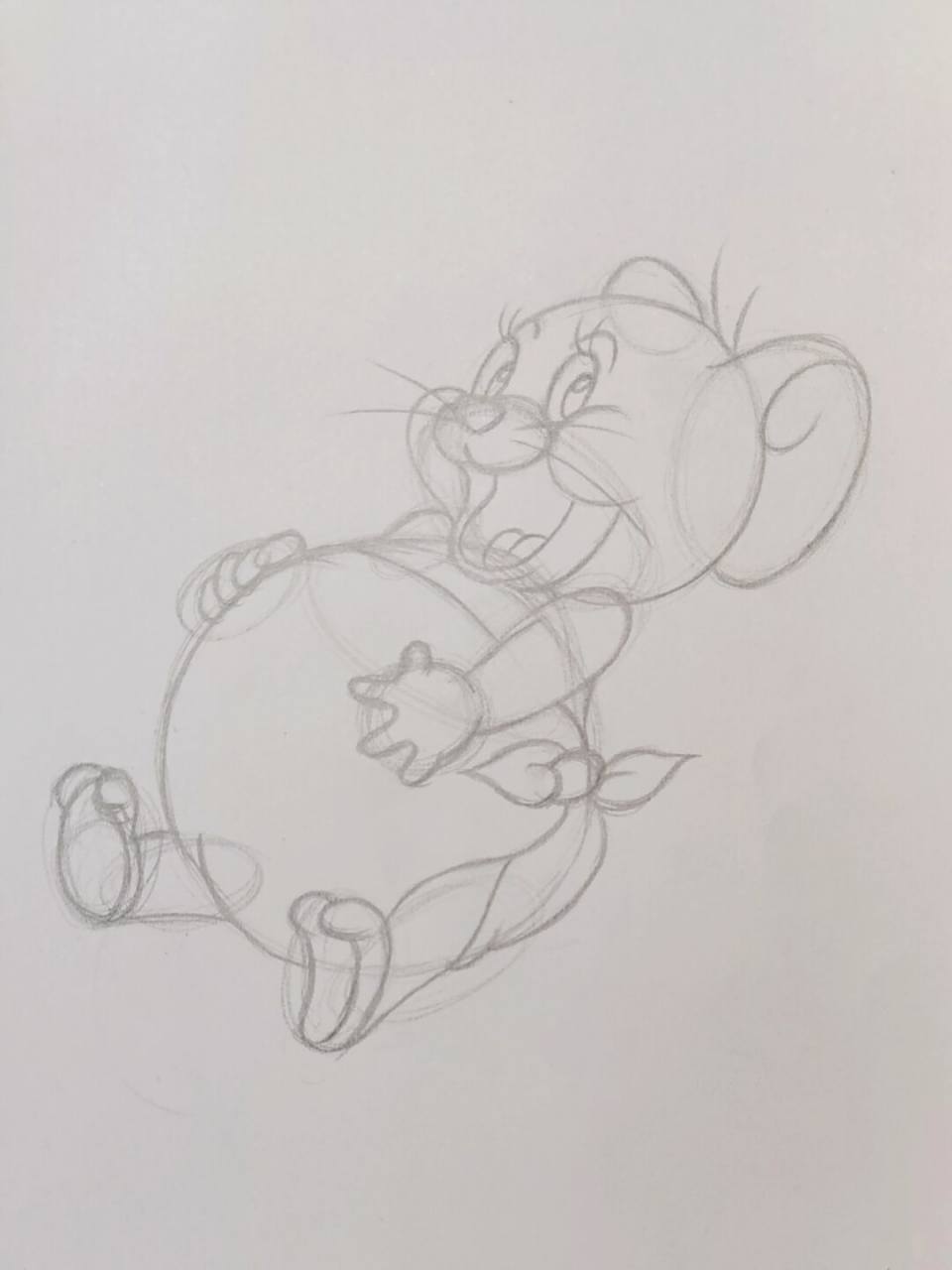 超可爱的小老鼠泰菲 简笔画教程 迪斯尼人物#每日一画画# #简笔画教程