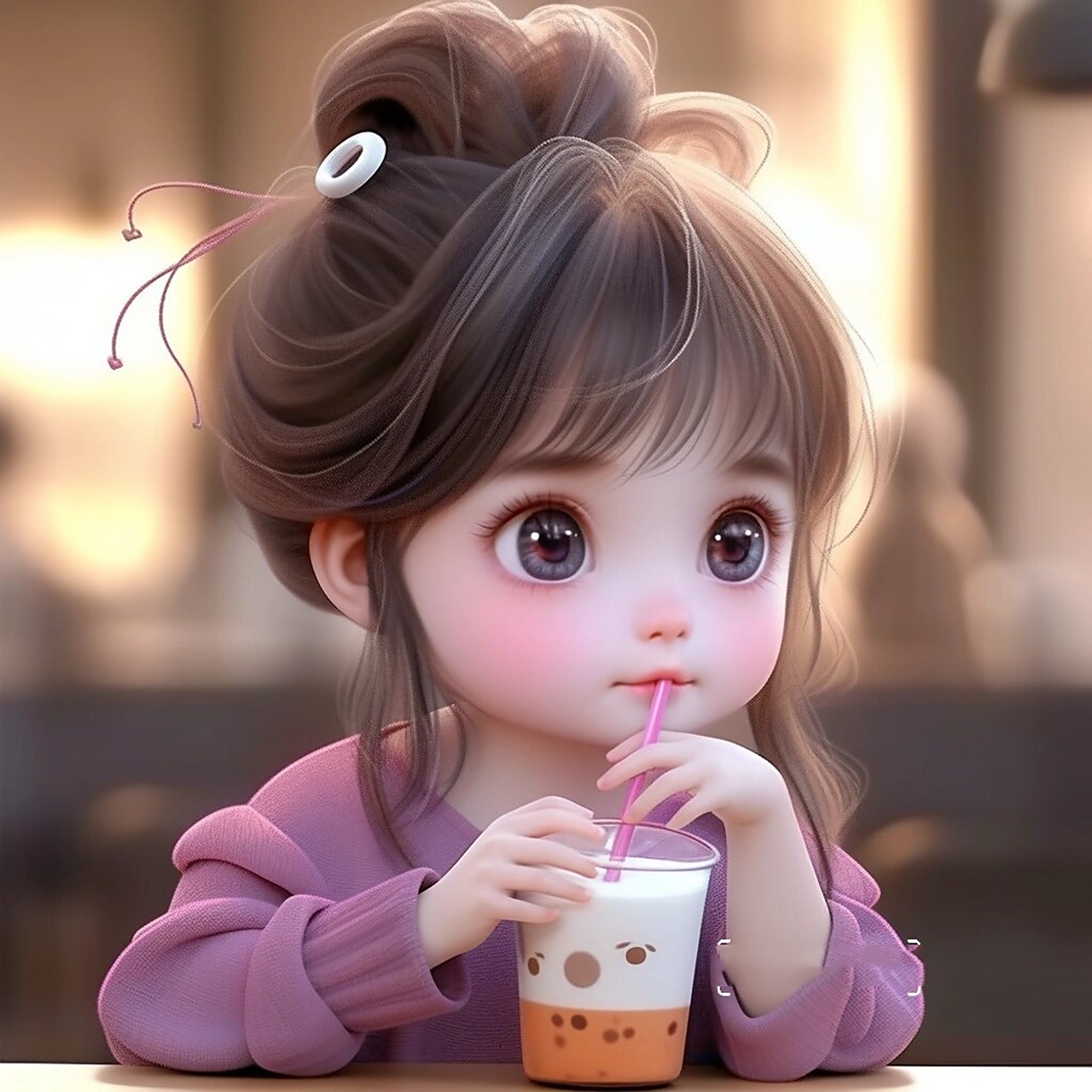 奶茶女生头像 95我比水还干净的走心文案95 "以欢喜心,慢度日常