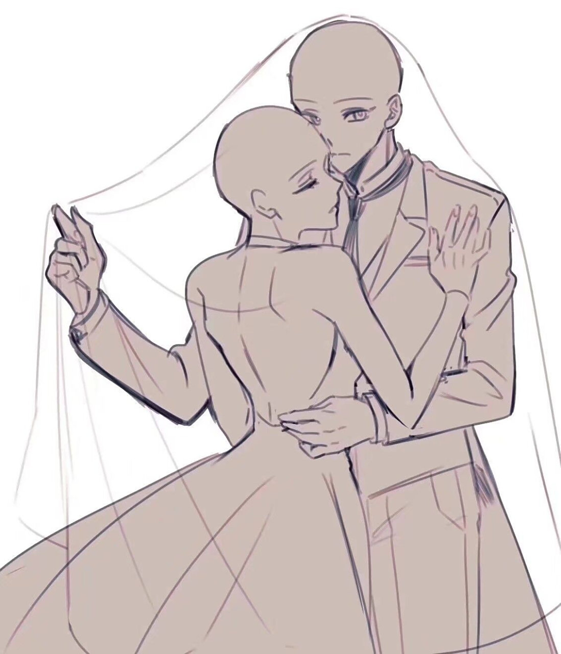 【必备素材】双人互动动作参考 小画家们是不是经常为动作发愁?