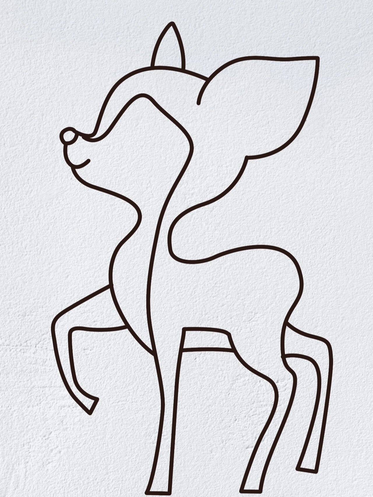 动物简笔画之可爱的梅花鹿(内附过程图)