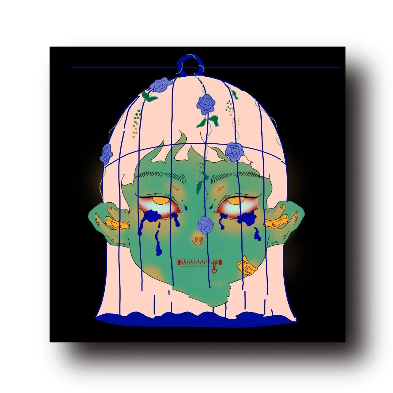 情绪插画头像‖《自我封闭的小透明》