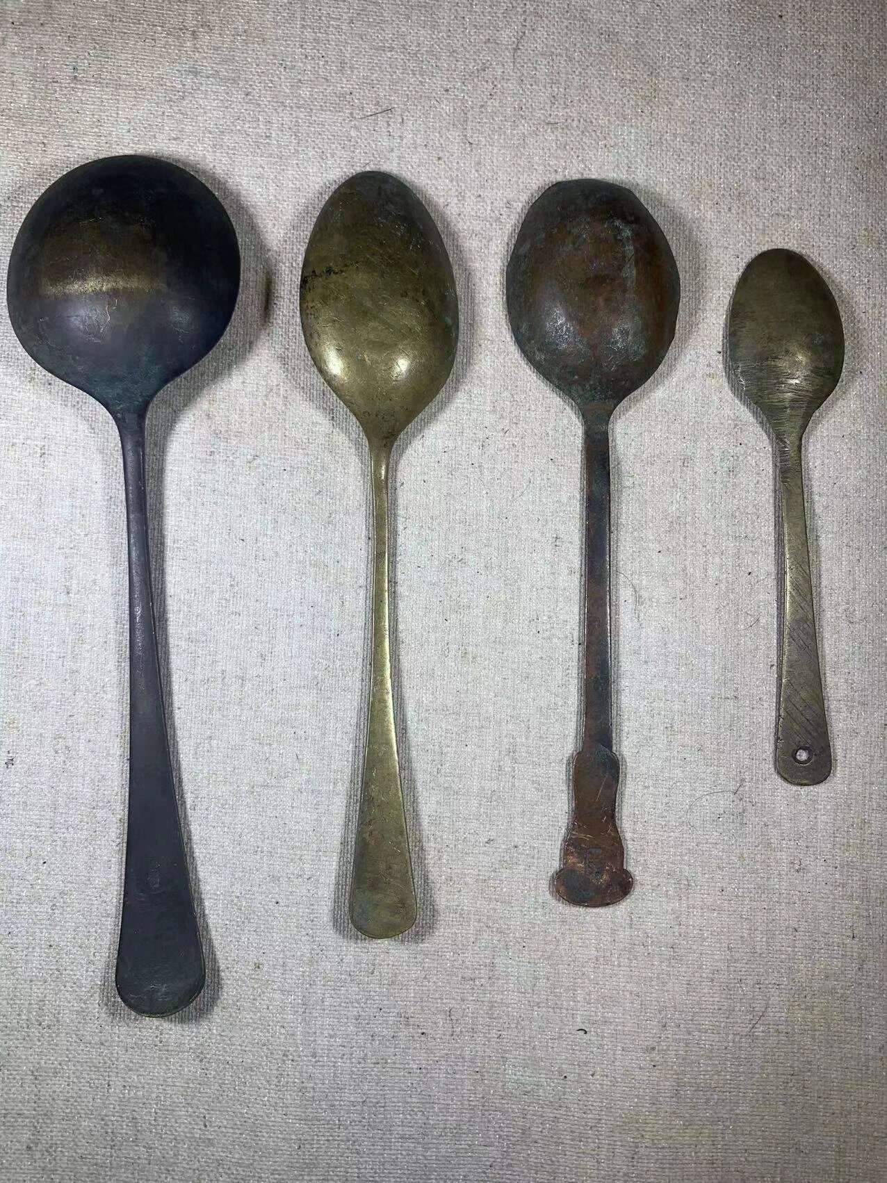 古董古玩收藏杂项清代铜器勺子铜.@人间朝于暮的动态