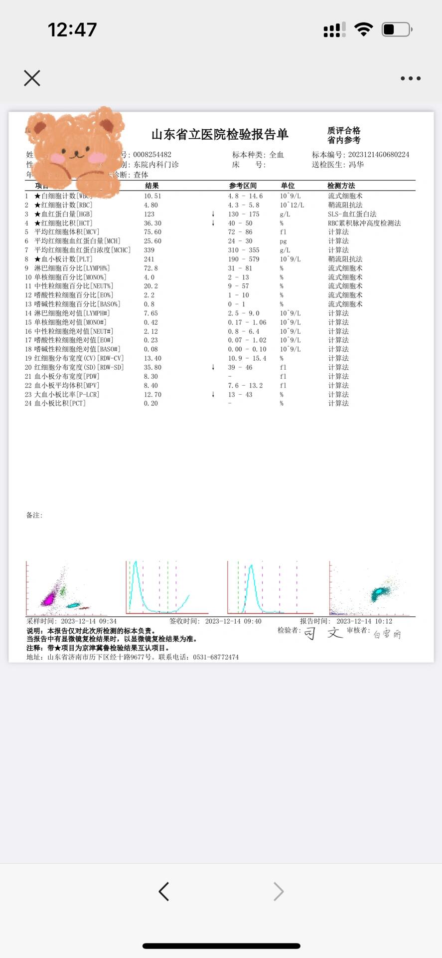 怎么看肾功能化验单图片