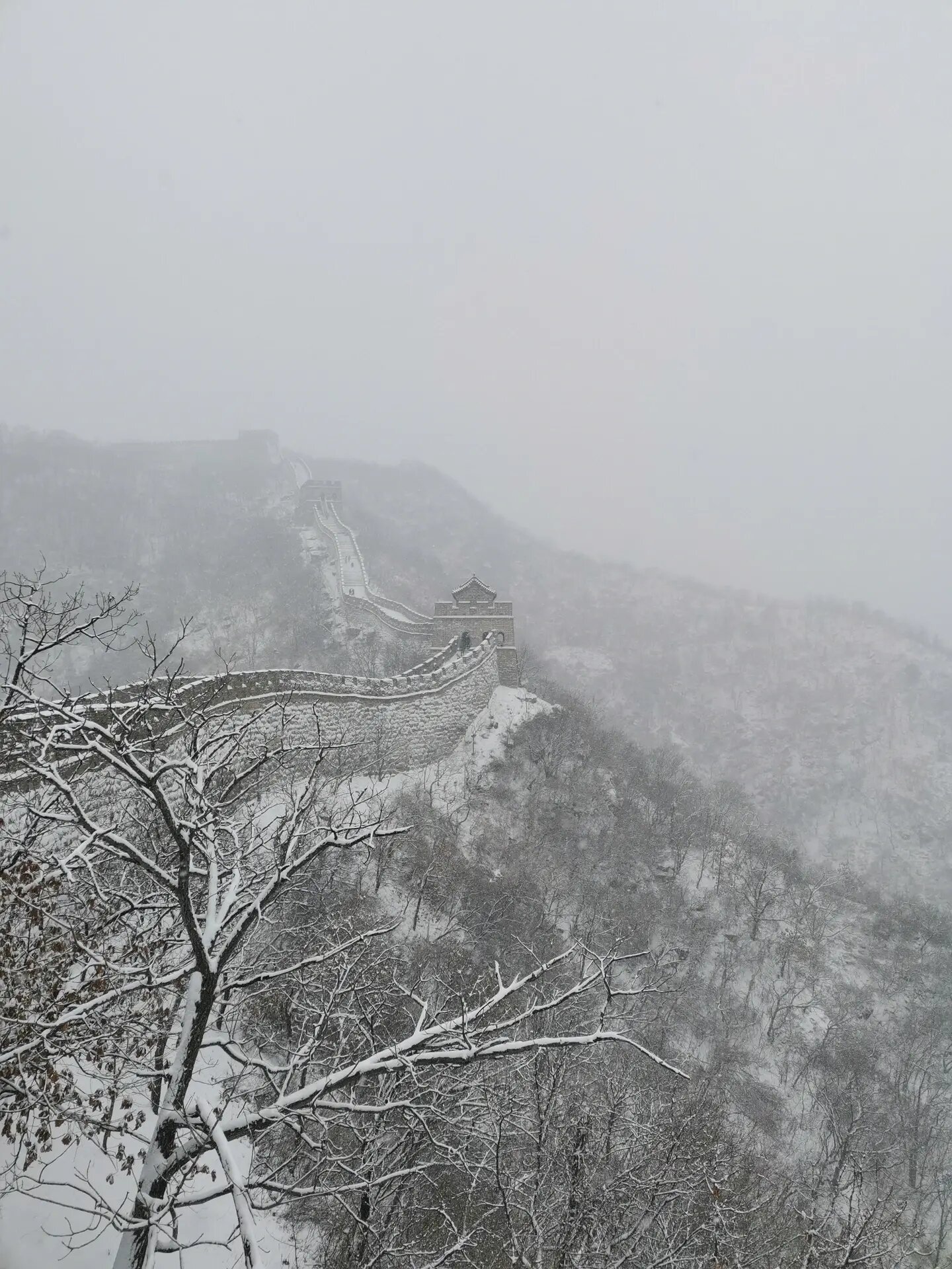 长城雪景慕田峪图片