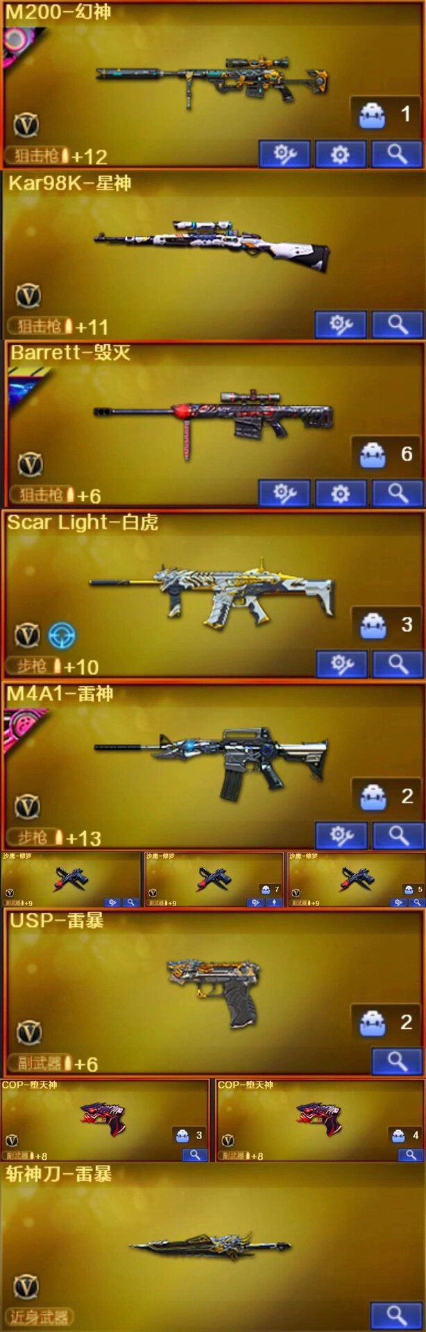 幻神宠儿三件套 98k星神 雷暴套装 usp 雷暴 堕天神套装 雷神宠儿皮肤